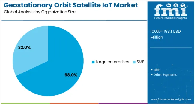 Geostationary Orbit Satellite Iot Market  Analysis By Organization Size